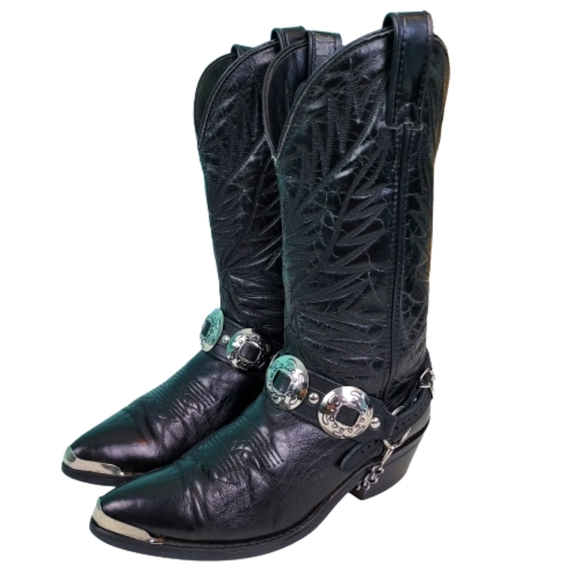 Laredo Shoes Larado Tallahassee Cowboy Boots Womans Size 65 Black Poshmark